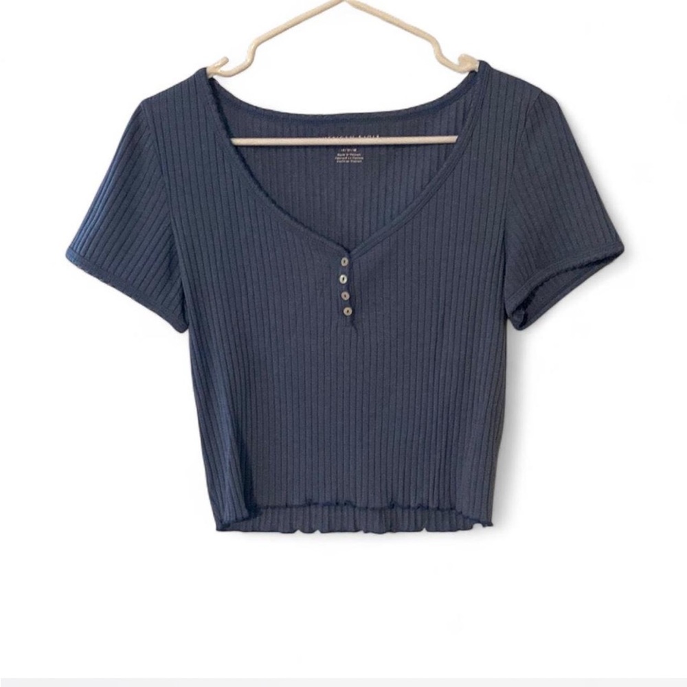 American Eagle Ribbed Baby Tee
